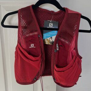 NWT Salomon Active Skin 8 W Set Earth Red | Running Vest | Women's L